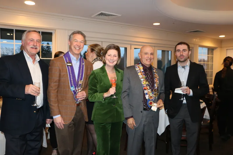 Guests gathered at the cocktail reception