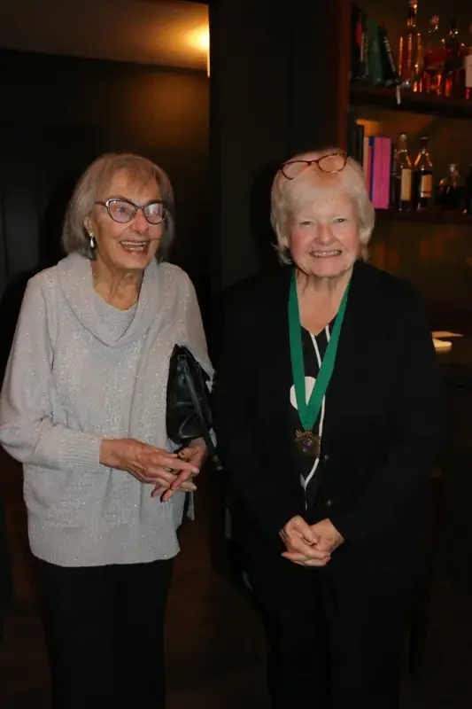 Members chatting during the reception