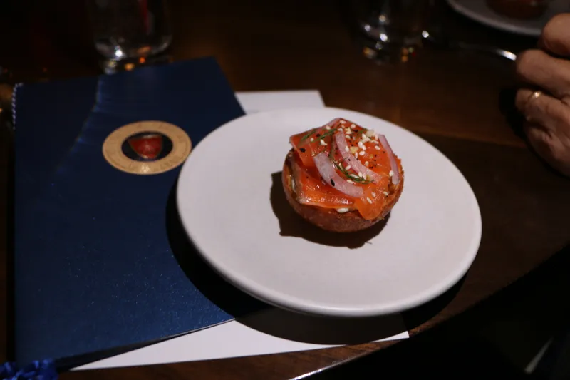Ora King salmon gravlax on everything brioche